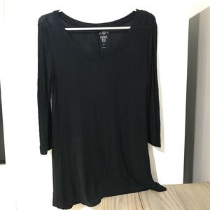 Super Soft Long Sleeved Tunic Black